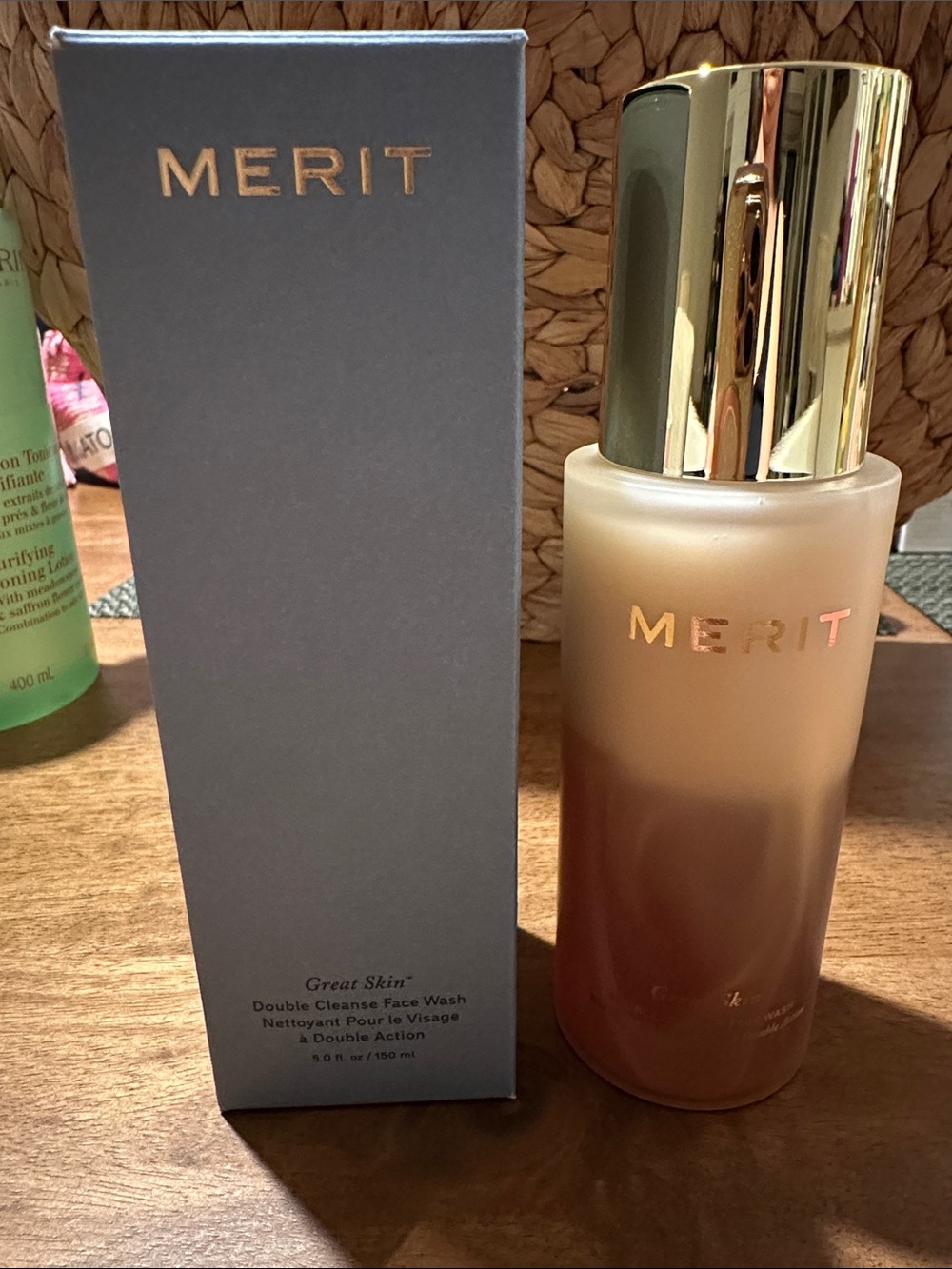 NIB Merit Great Skin Double Cleanse Face Wash - Makeup Removing Cleanser